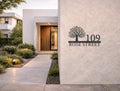 The Evergreen Metal House Number - MET - AL