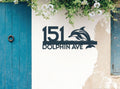 The Jumping Dolphin Metal House Number - MET - AL