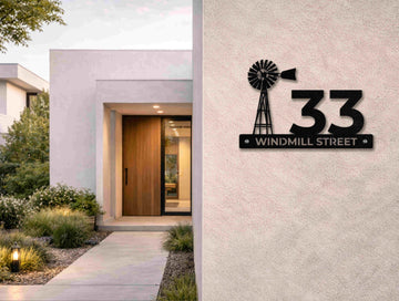 The Karoo Mill Metal House Number - MET - AL