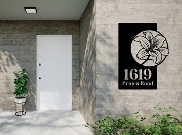 Lily Metal House Number - MET - AL