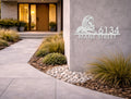 The Majestic Mane Metal House Number - MET - AL