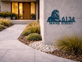 The Majestic Mane Metal House Number - MET - AL