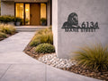 The Majestic Mane Metal House Number - MET - AL