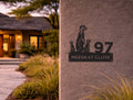 The Meerkat Metal House Number - MET - AL