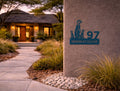 The Meerkat Metal House Number - MET - AL