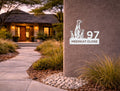 The Meerkat Metal House Number - MET - AL