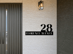 The Modern Metal House Number - MET - AL