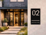 The Monoline Metal House Number - MET - AL