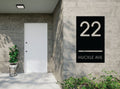 The Monoline Metal House Number - MET - AL