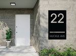 The Monoline Metal House Number - MET - AL