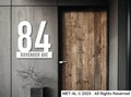The Numerical Metal House Number - MET - AL