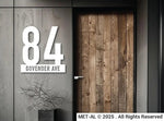 The Numerical Metal House Number - MET - AL