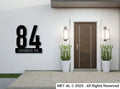 The Numerical Metal House Number - MET - AL