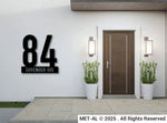 The Numerical Metal House Number - MET - AL