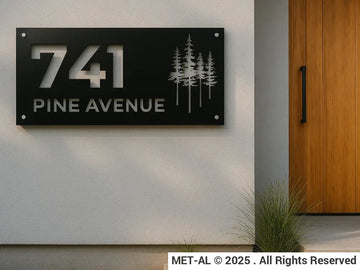 The Pine Metal House Number