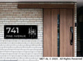 The Pine Metal House Number