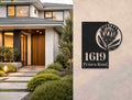 The Protea Metal House Number - MET - AL