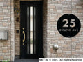 The Round Metal House Number - MET - AL