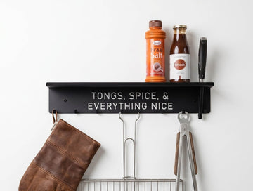 The Signature Braai Utensil Holder & Shelf - MET-AL
