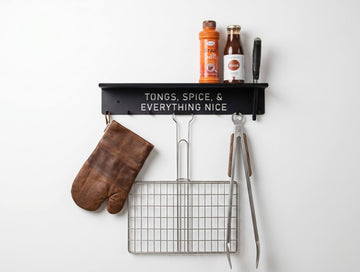 The Signature Ember Braai Utensil Holder & Shelf - MET-AL