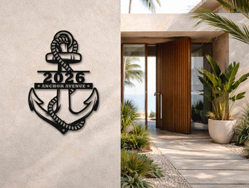 The Storm Hold Metal House Number - MET - AL