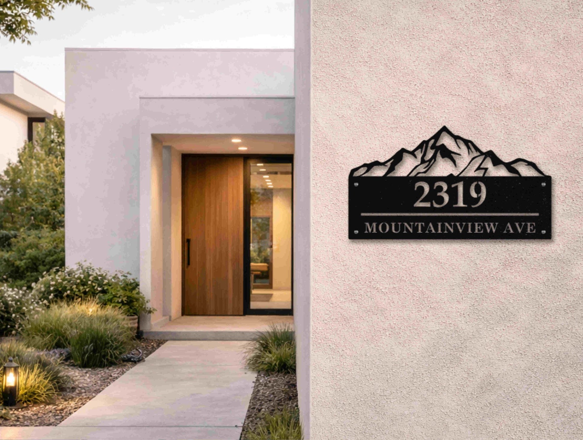 The Summit Metal House Number - MET - AL