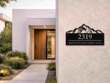 The Summit Metal House Number - MET - AL