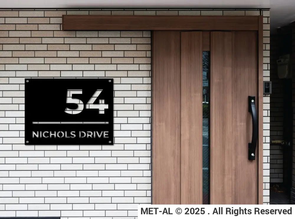 The Urban Metal House Number - MET - AL