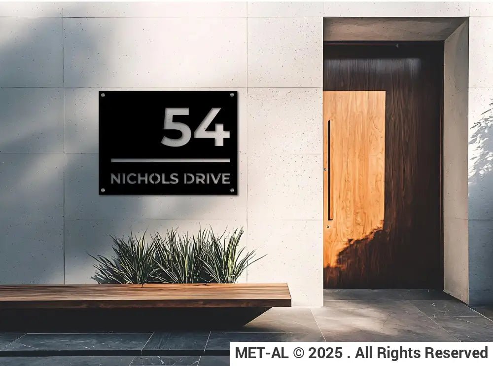 The Urban Metal House Number - MET - AL