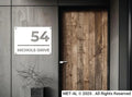 The Urban Metal House Number - MET - AL