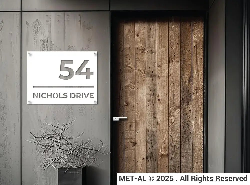 The Urban Metal House Number - MET - AL