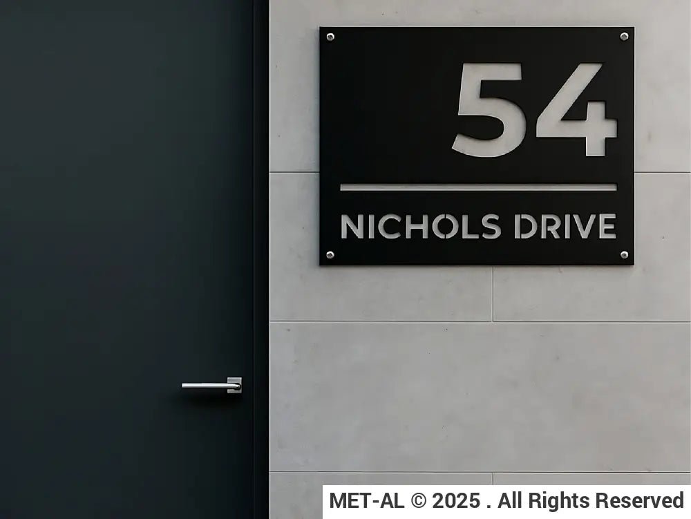 The Urban Metal House Number - MET - AL