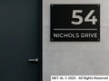 The Urban Metal House Number - MET - AL