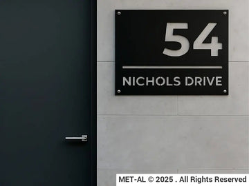 The Urban Metal House Number - MET - AL