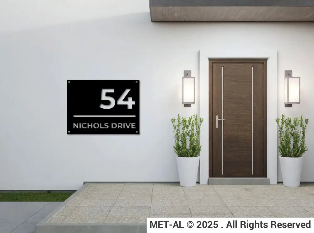 The Urban Metal House Number - MET - AL