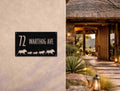 The Warthog Family Metal House Number - MET - AL
