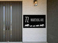 The Warthog Family Metal House Number - MET - AL