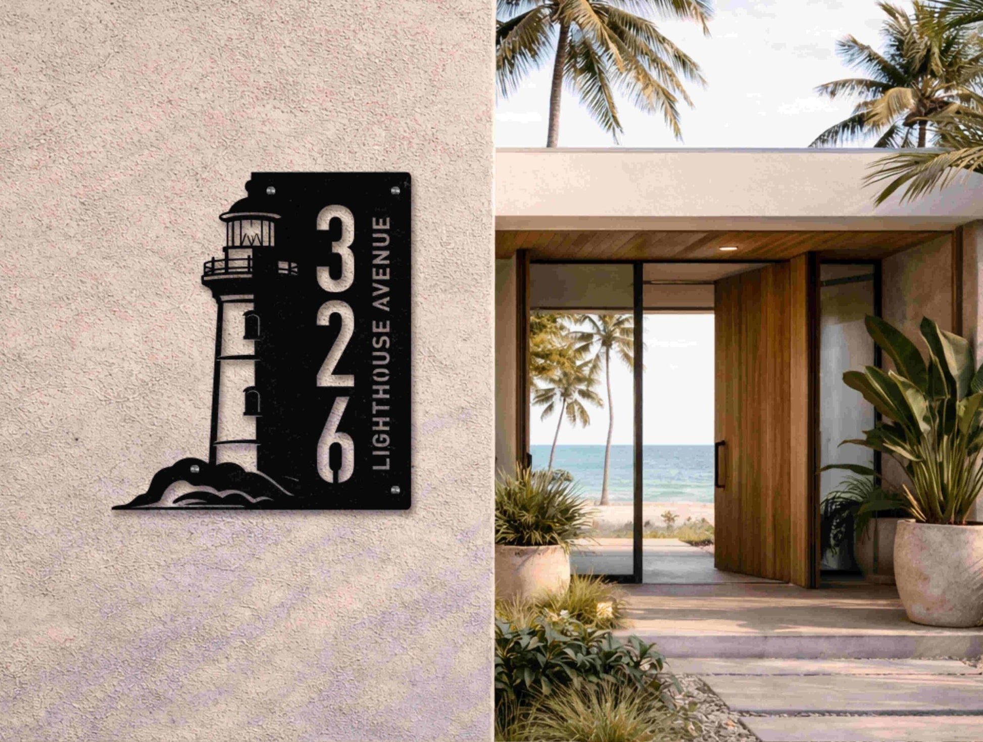 The Watchtower Metal House Number - MET - AL