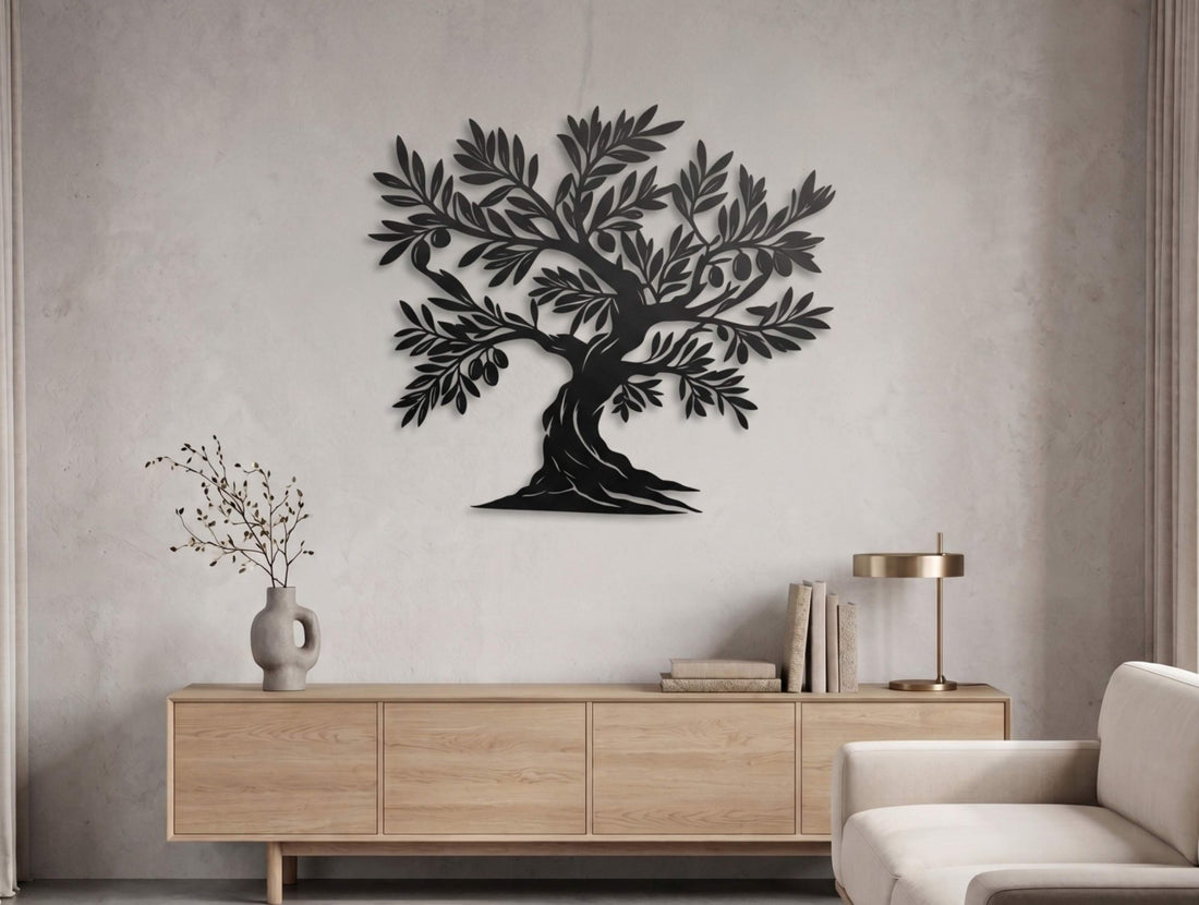 The Wild Olive Tree Metal Wall Art - MET - AL