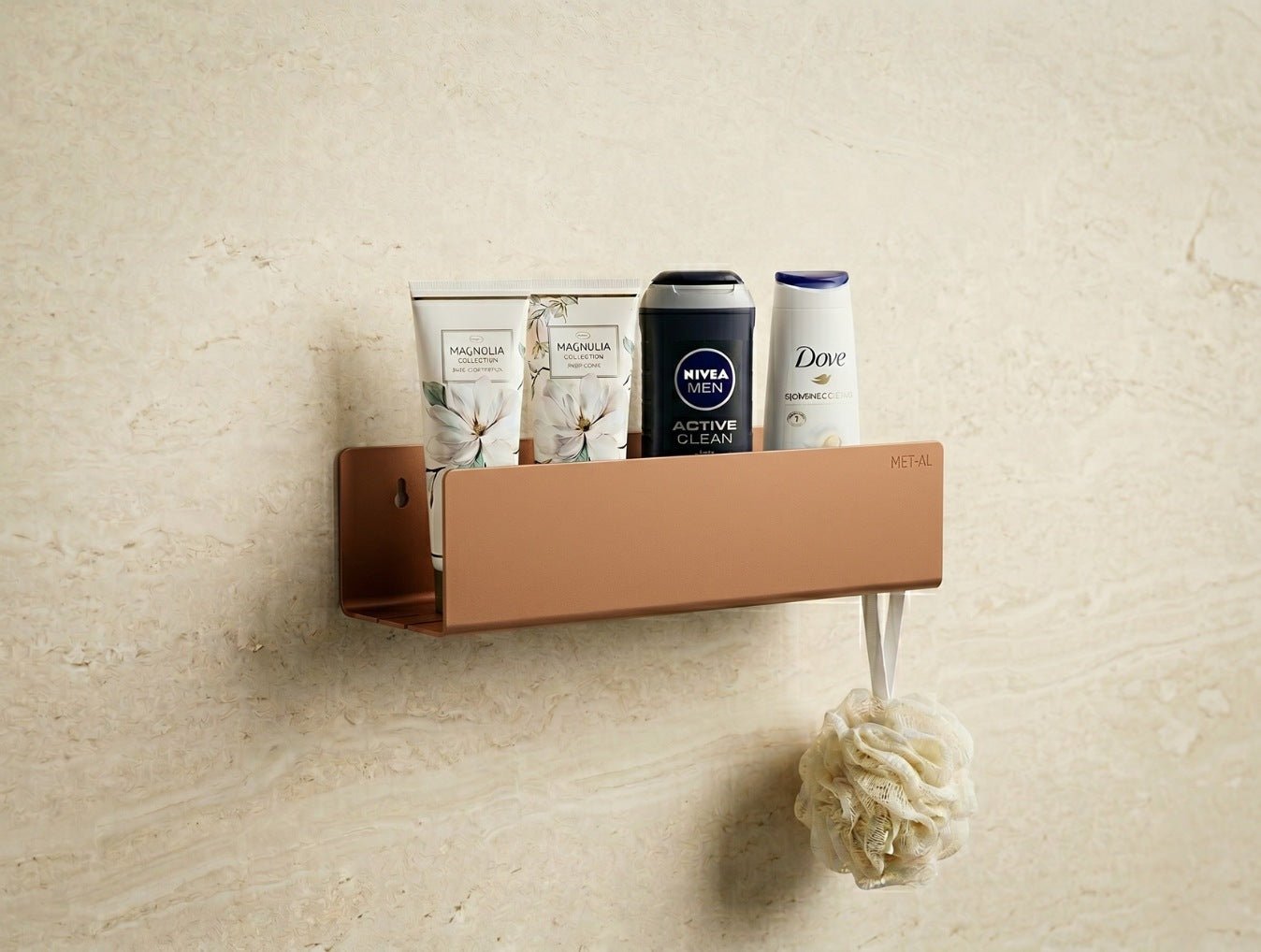 Tide Tray Stainless Steel Shower Caddy - MET - AL