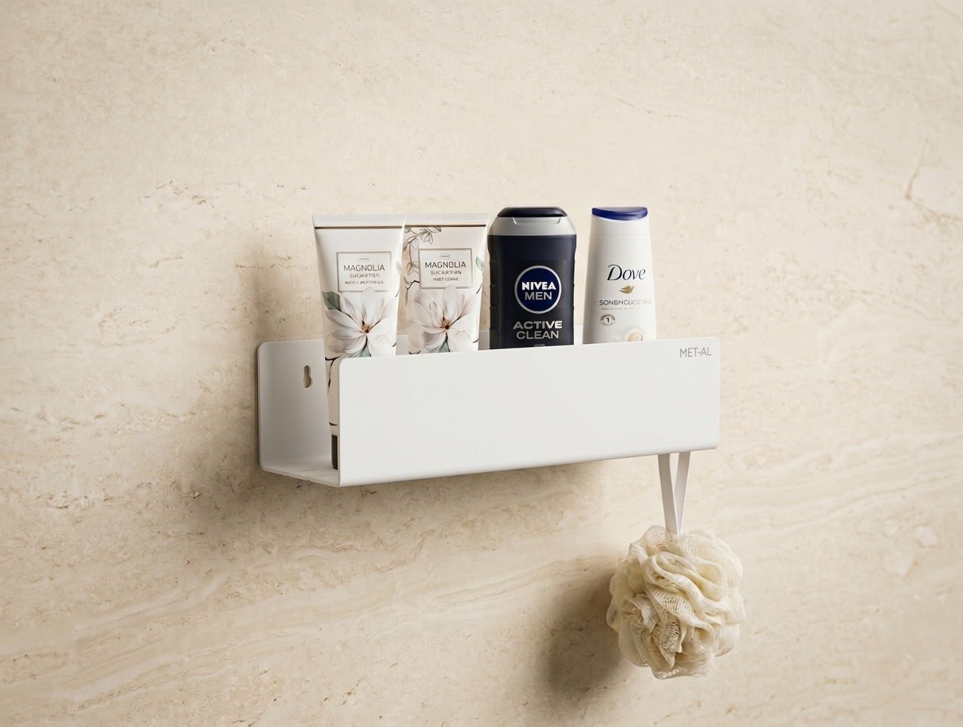 Tide Tray Stainless Steel Shower Caddy - MET - AL
