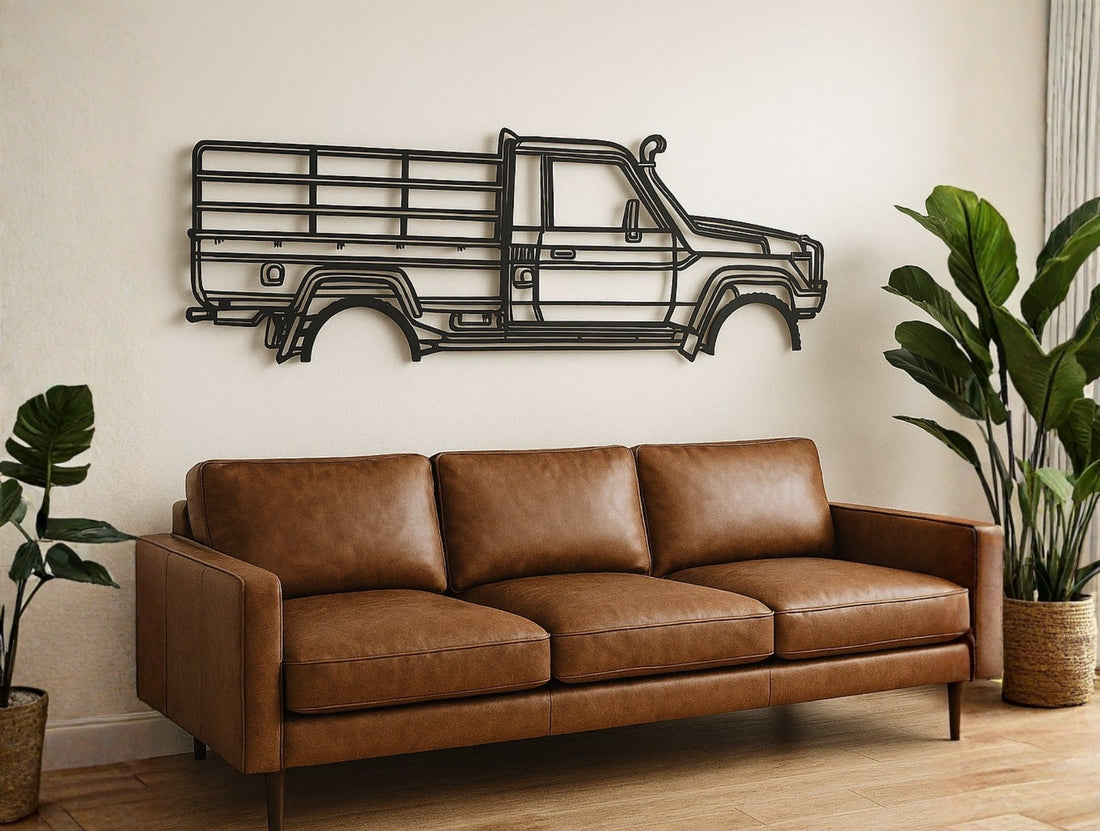 Toyota Land Cruiser 79 Metal Wall Art - MET - AL