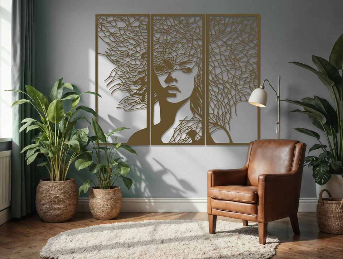 Tress & Tangle Metal Wall Art - MET - AL