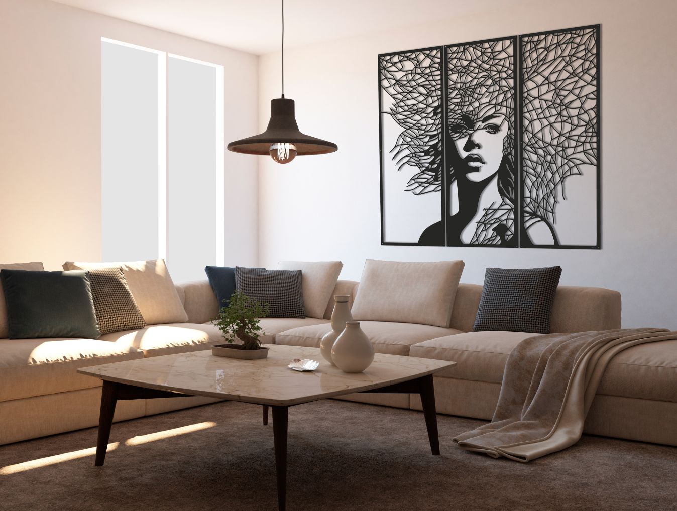 Tress & Tangle Metal Wall Art - MET - AL