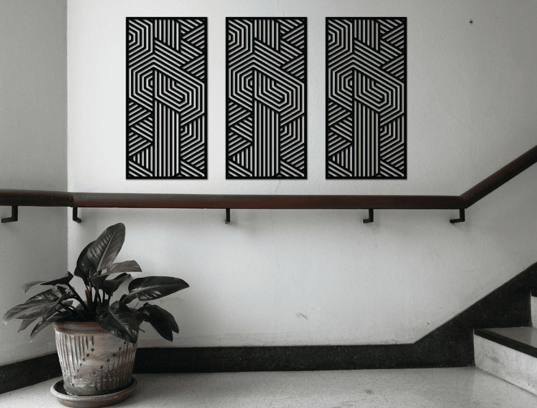 Urban Labyrinth Decorative Panel - MET - AL