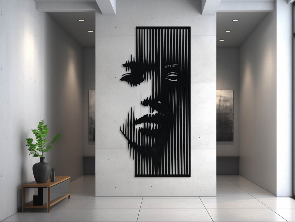 Veiled Expression Metal Wall Art - MET - AL