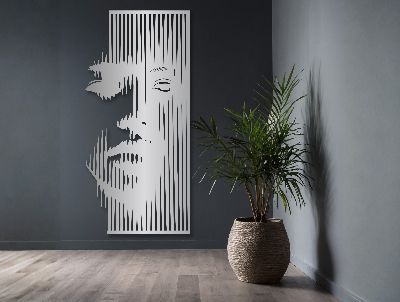 Veiled Expression Metal Wall Art - MET - AL