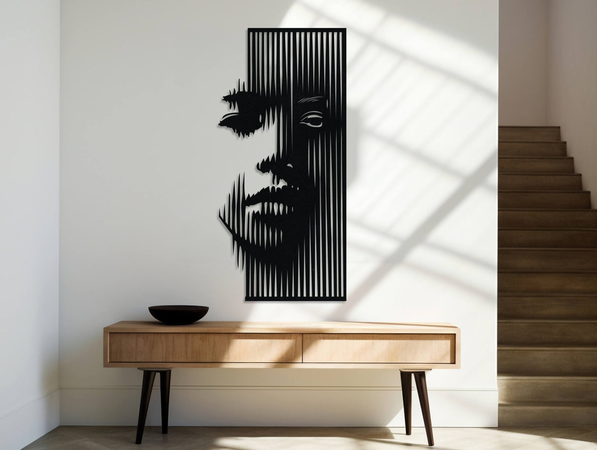 Veiled Expression Metal Wall Art - MET - AL