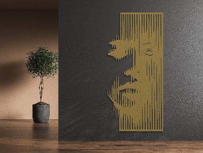 Veiled Expression Metal Wall Art - MET - AL