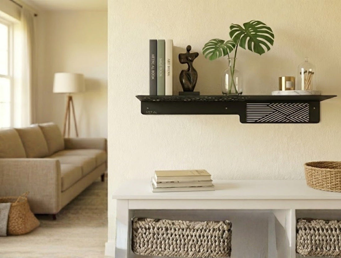 Vertex Metal Floating Shelf - MET - AL